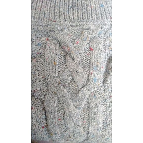 New! TOMMY HILFIGER Women's Cable-Knit Chunky Gray Sweater Size 2XL XXL - Picture 3 of 4